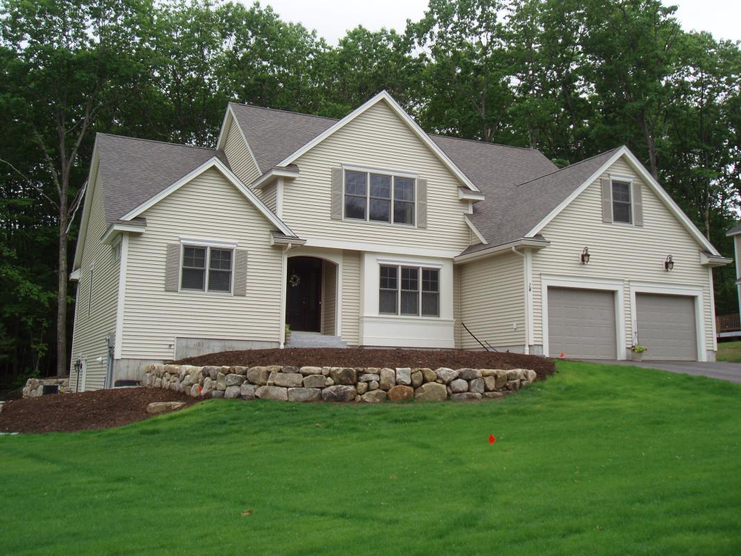 First floor master suite with office and second floor hobby room